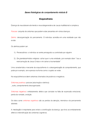 Bases Fisiológicas DO Comportamento B - BASES FISIOLÓGICAS DO ...