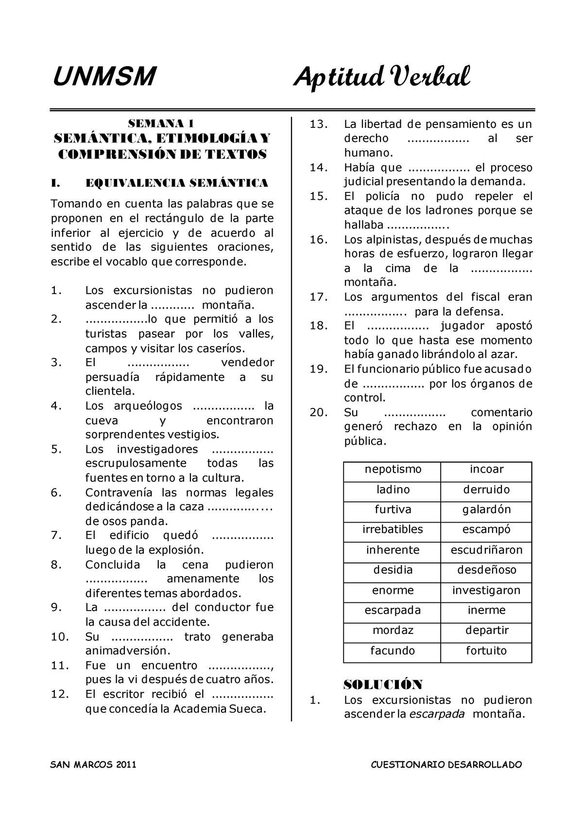 Request - Estudia - SEMANA 1 SEM¡NTICA, ETIMOLOGÕA Y COMPRENSI”N DE ...