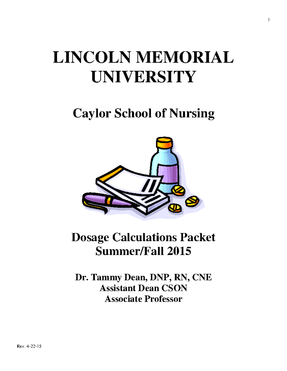 281277921-dosage-calculations-lincoln-memorial-university-caylor