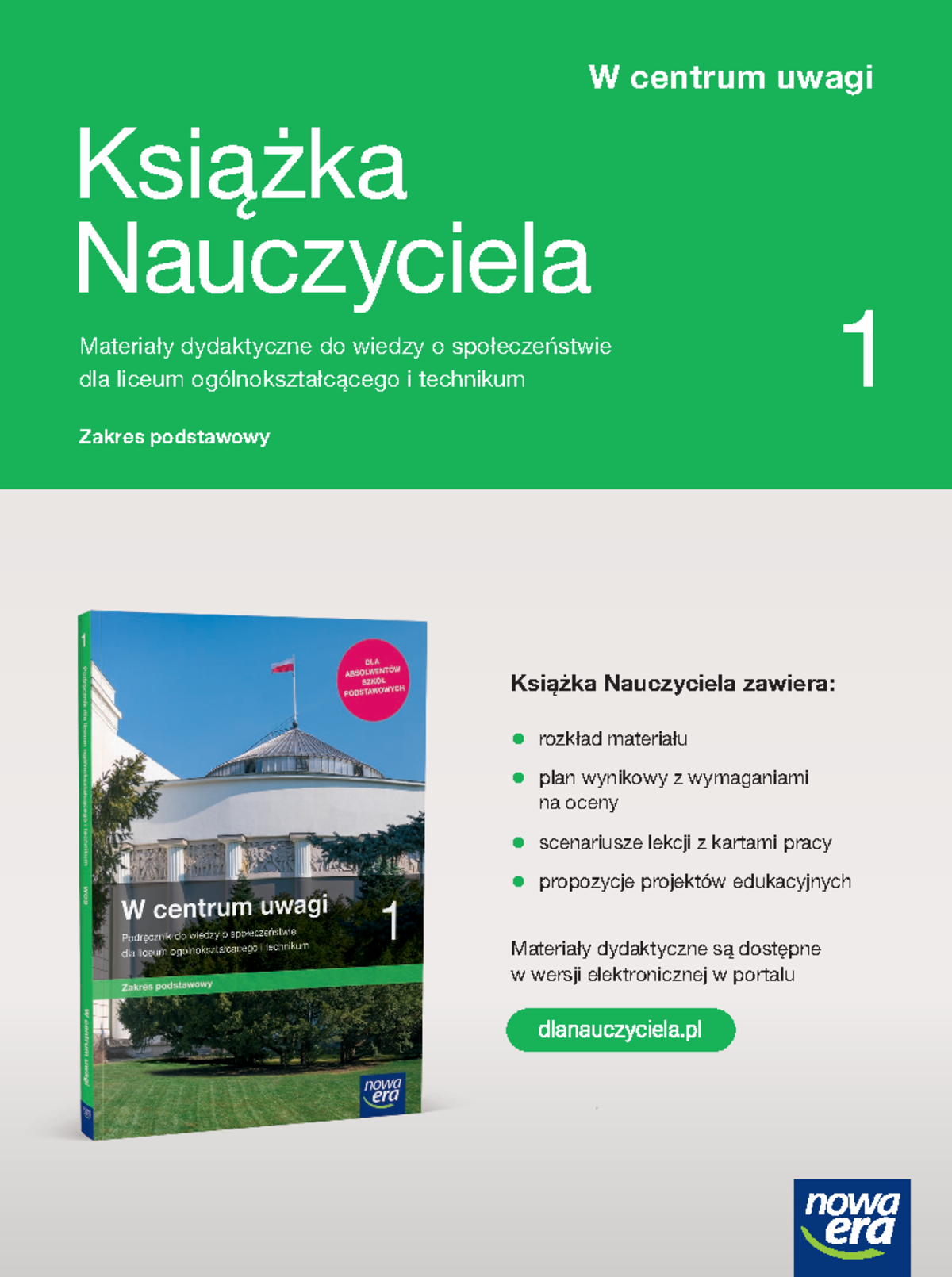 Ksiazka nauczyciela w centrum uwagi 1 zp - Książka Nauczyciela
