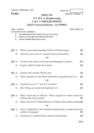 imp questions insem sppu - IMPORTANT QUESTIONS FOR INSEM EXAMINATION ...