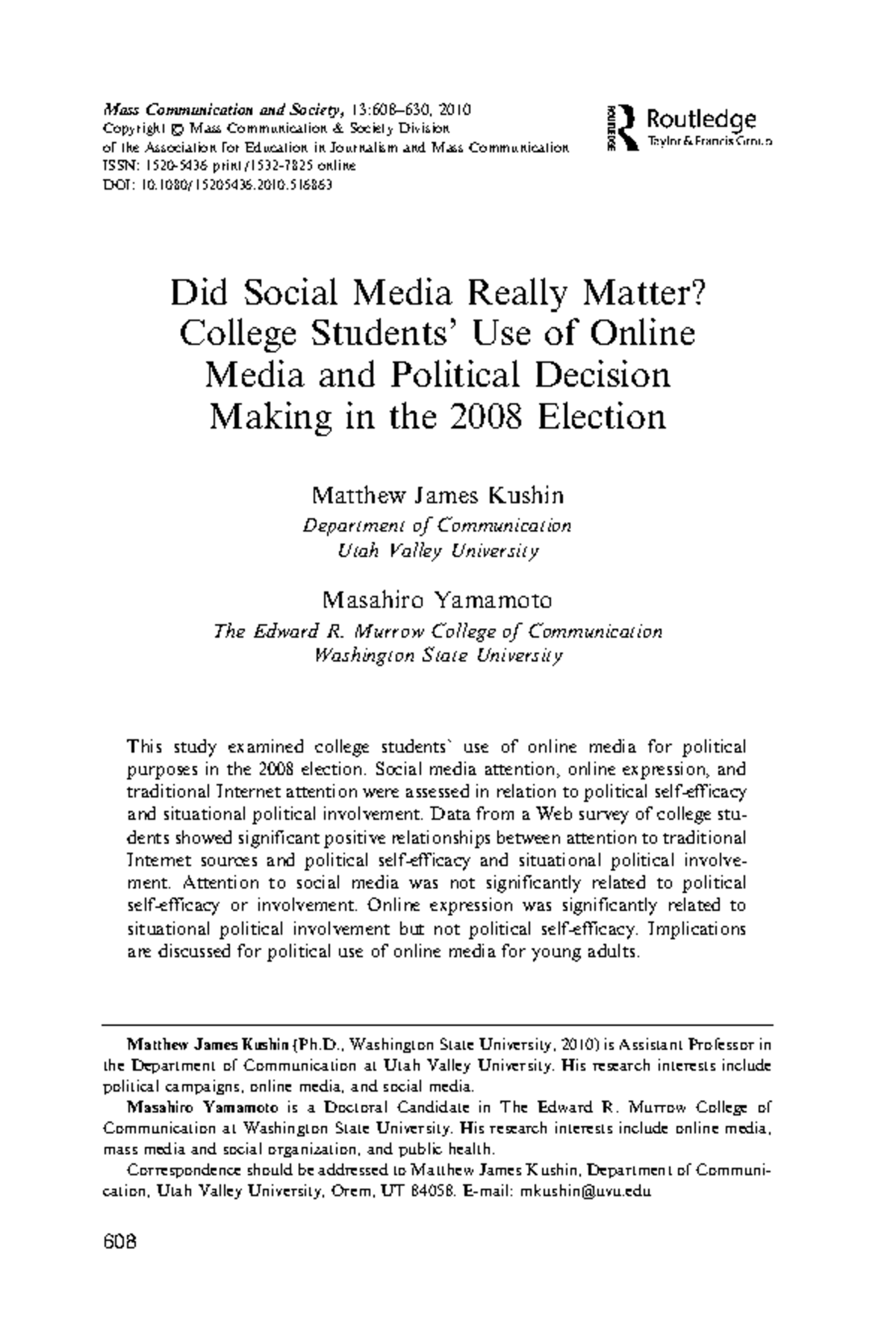 college-students-use-of-online-media-and-political-decision-making-in