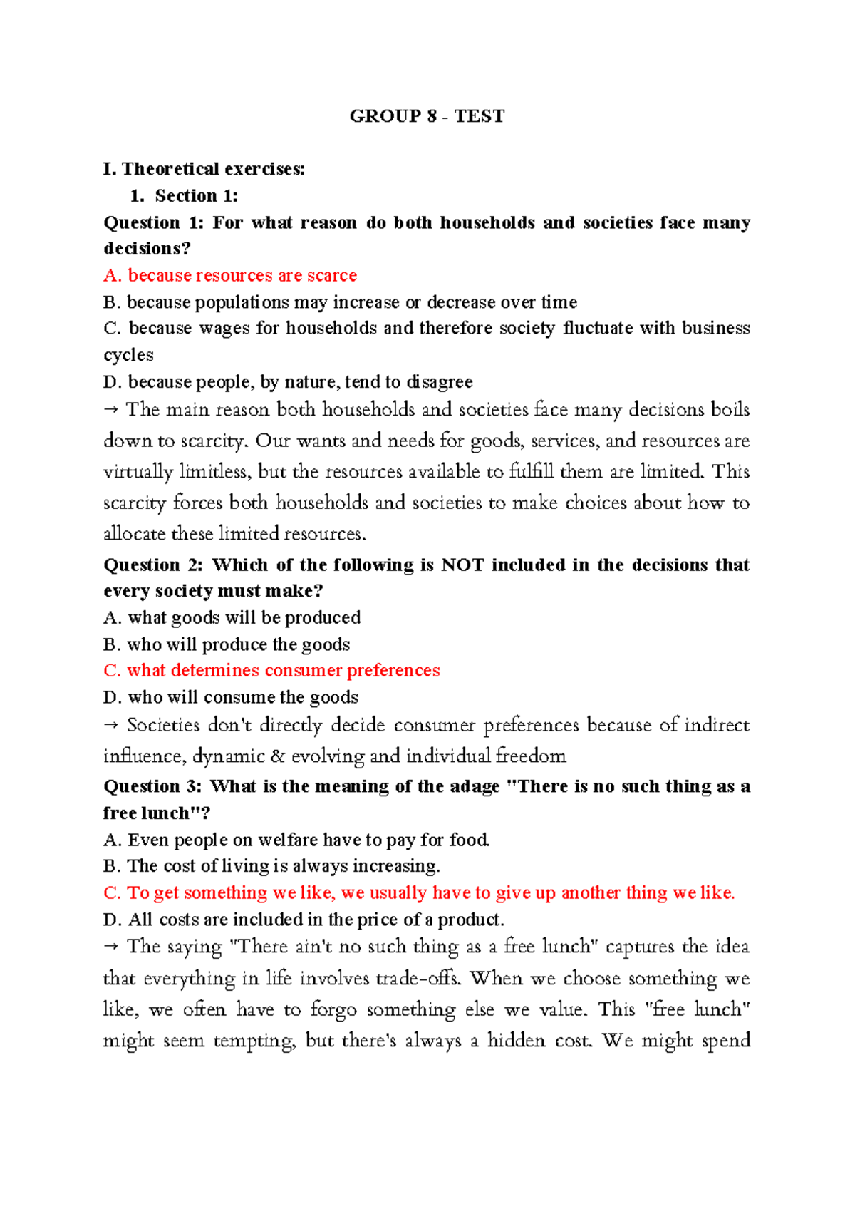 TEST - Week 1 - Assignments - Chapter 1 - GROUP 8 - TEST I. Theoretical ...