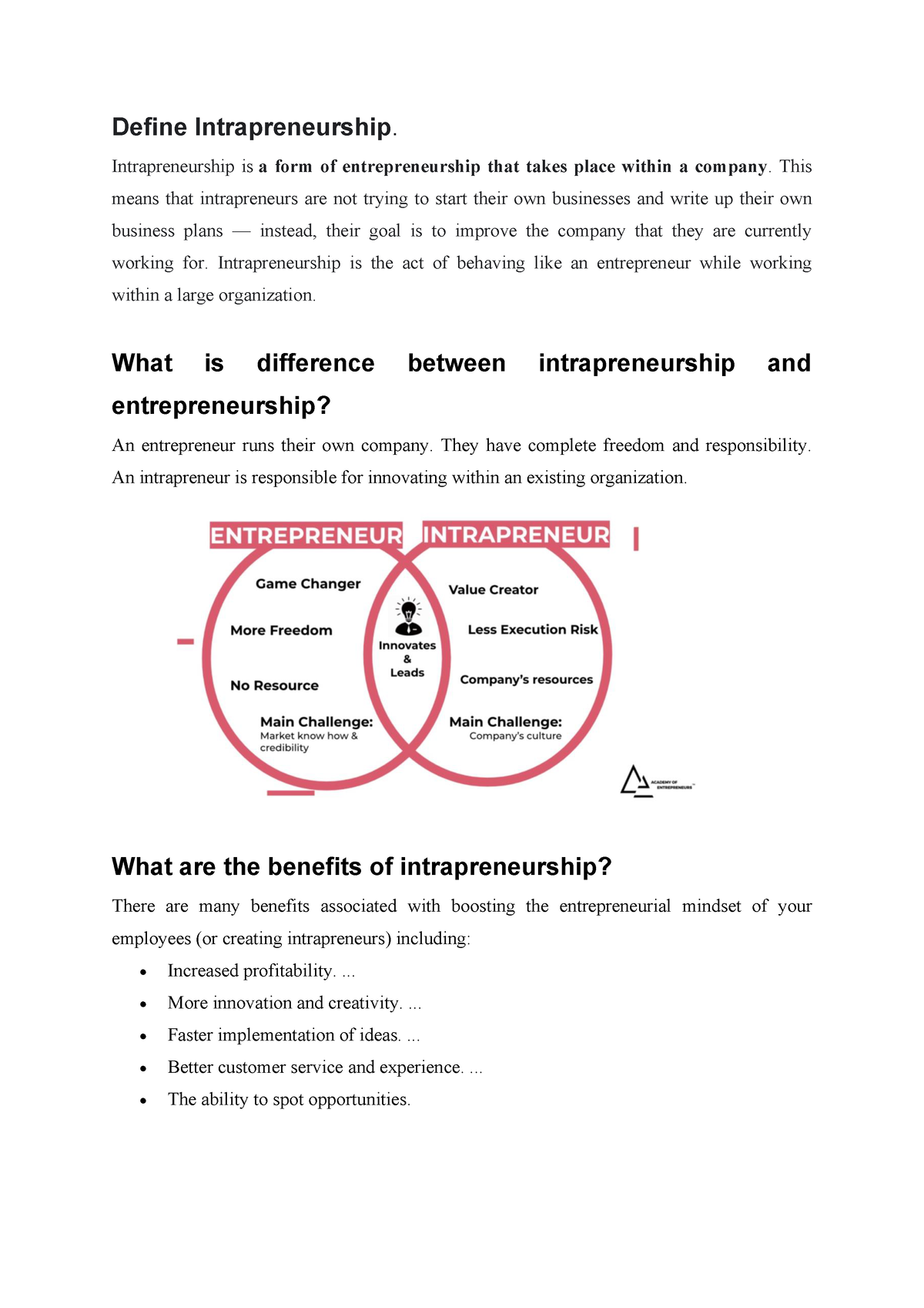 L 4 - Very Important Hand Made - Define Intrapreneurship ...