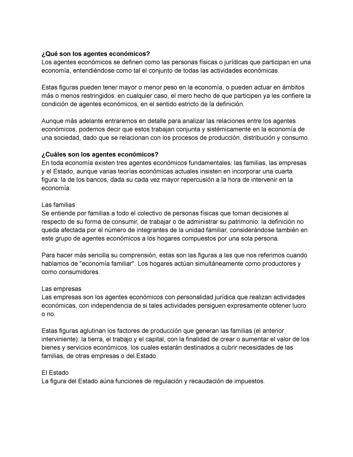 ¿Qué Son Los Agentes Económicos - ¿Qué Son Los Agentes Económicos? Los ...