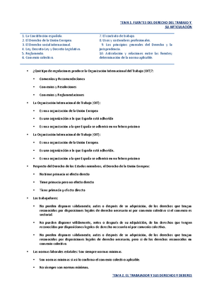 Examen Preguntas Y Respuestas Test Derecho Del Trabajo - Derecho Del ...