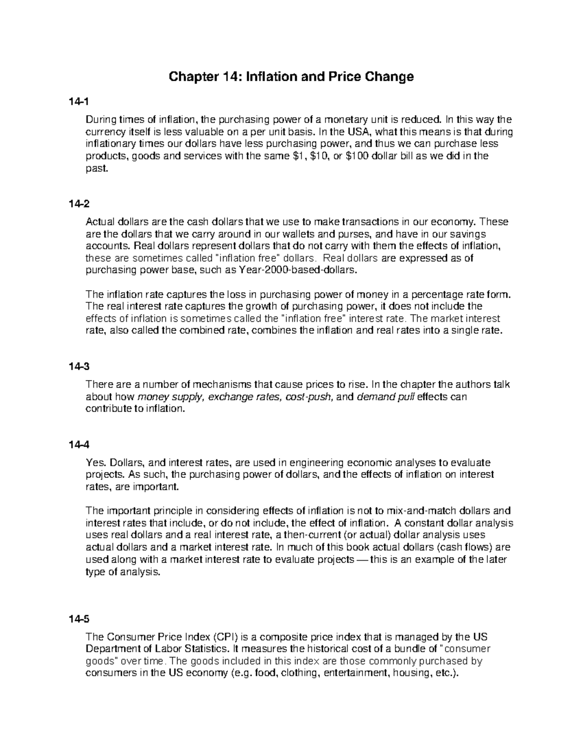 ENGINEERING ECONOMIC ANALYSIS 14TH EDITION SOLUTIONS visual data 6