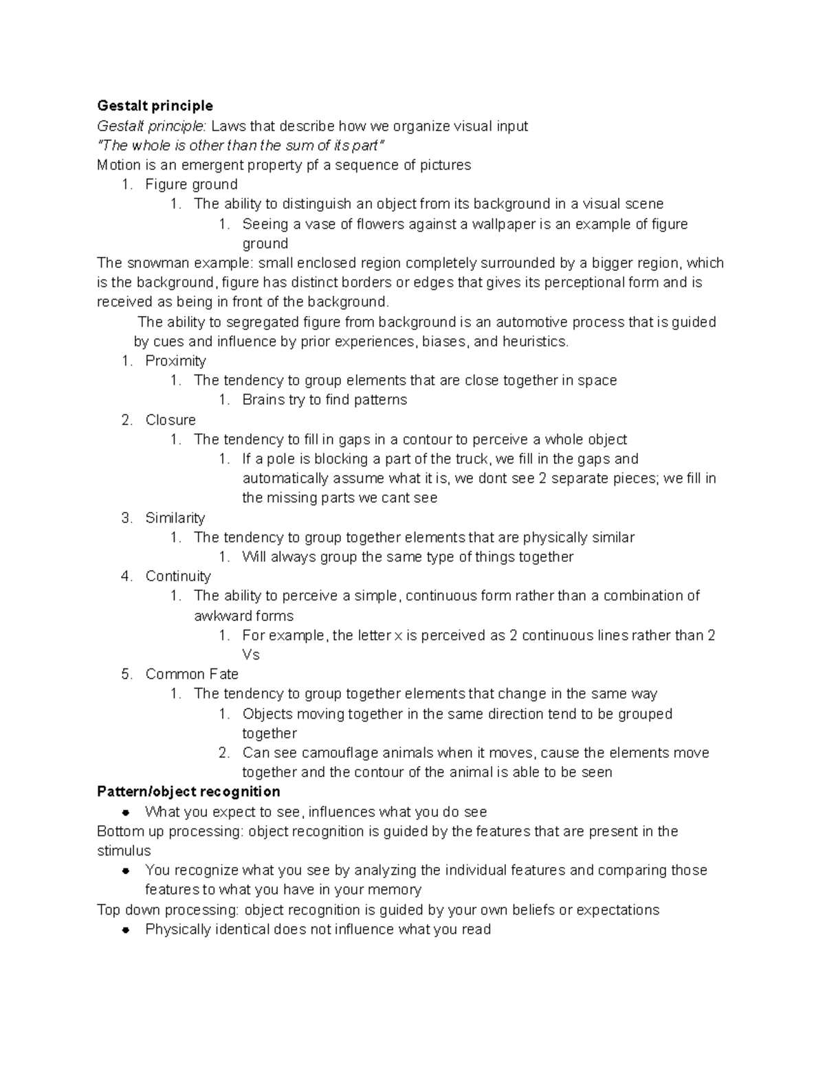 Form perception psych 1xx3 - PSYCH 1XX3 - McMaster - Studocu