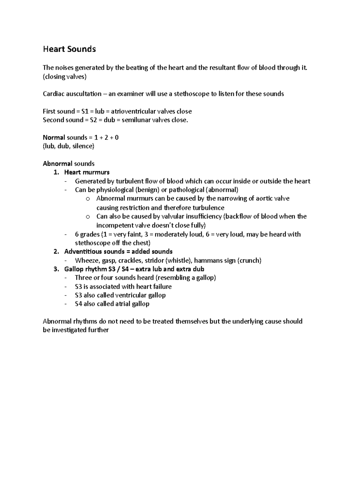 Heart Sounds And Pros And Cons Of Guidelines Heart Sounds The Noises