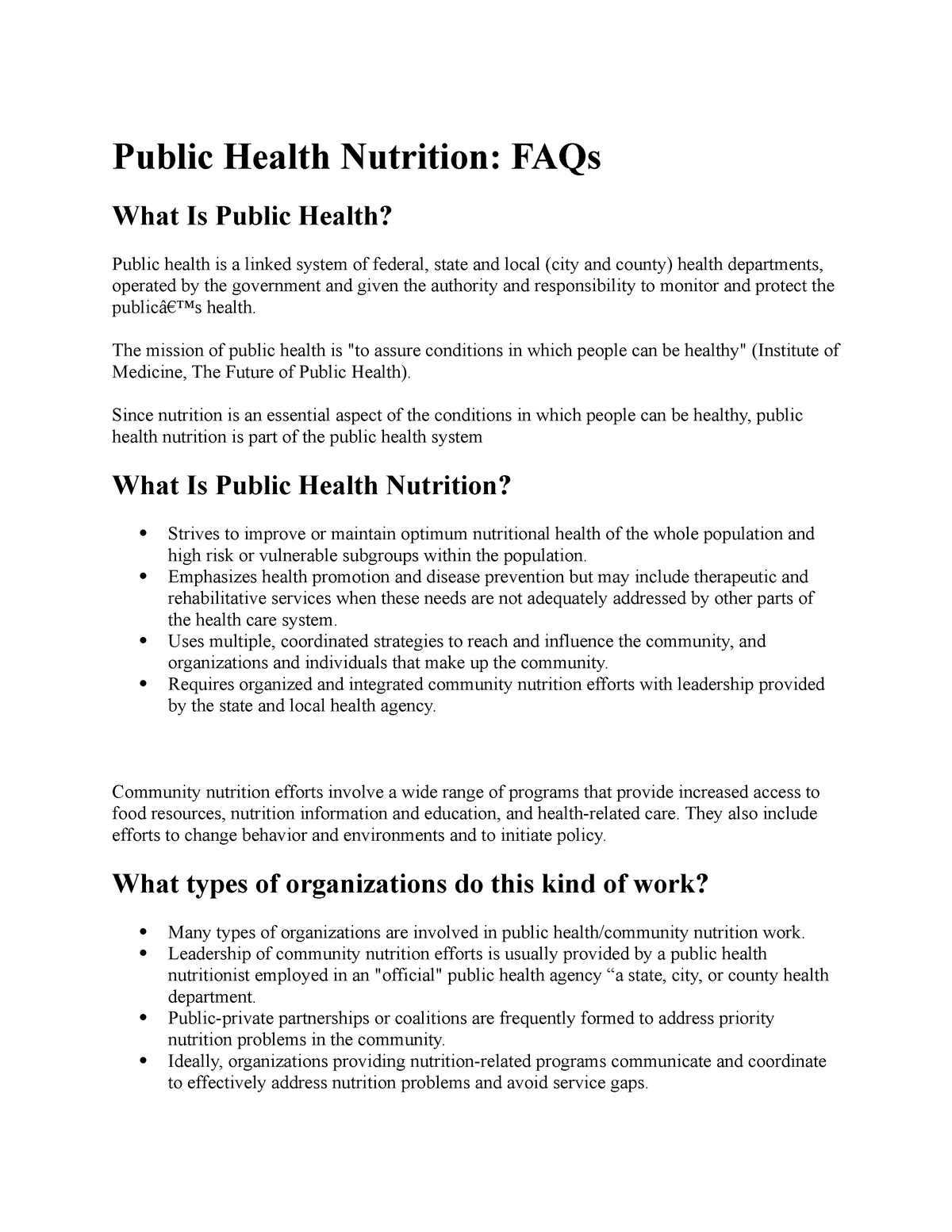 public health nutrition dissertation topics
