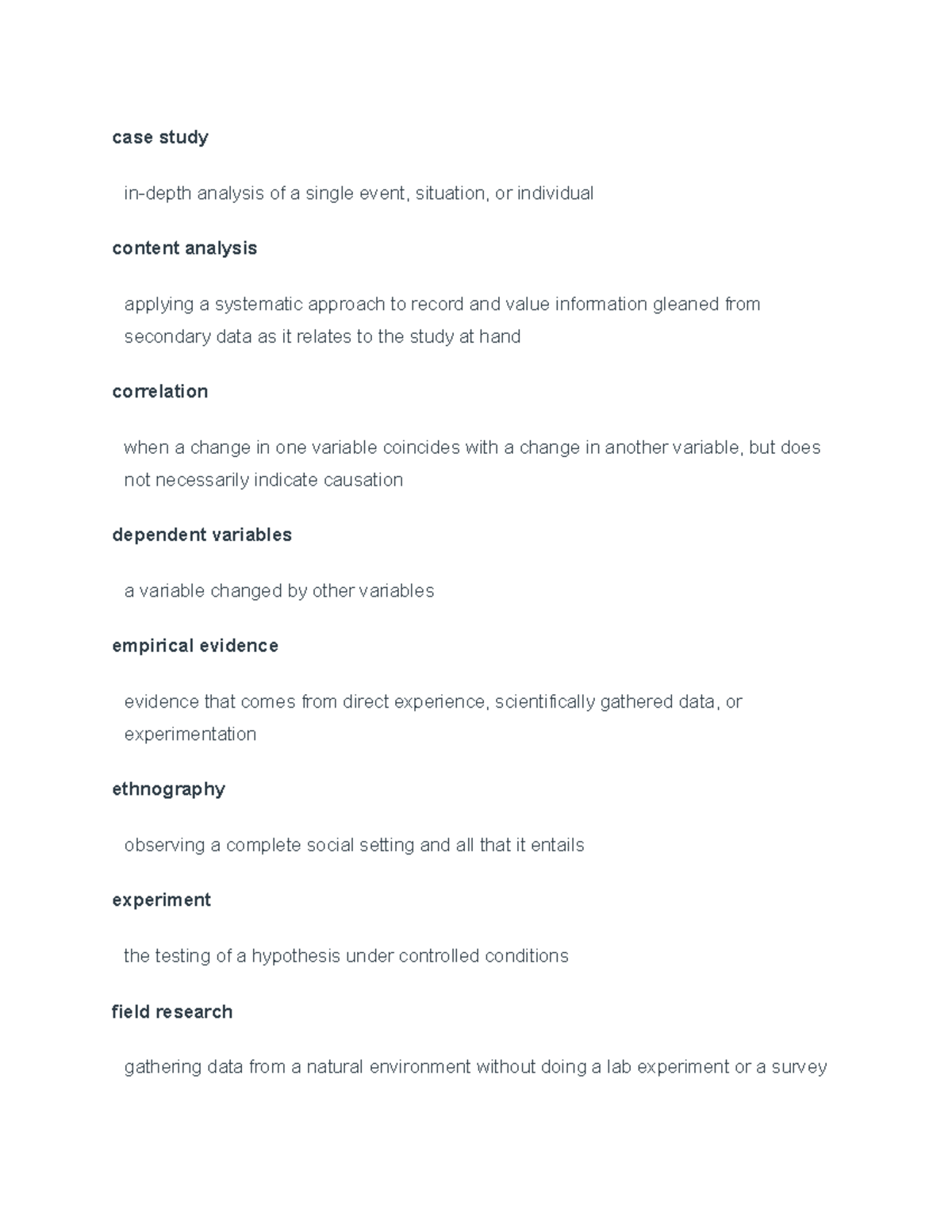 case study in sociological research