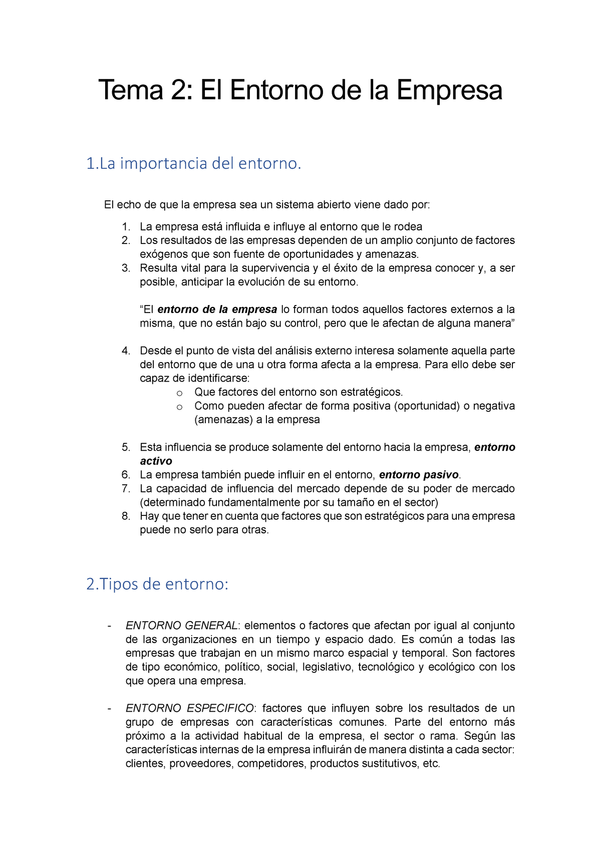 Tema 2 Empresa - Apuntes 2 - Warning: TT: Undefined Function: 32 Tema 2 ...