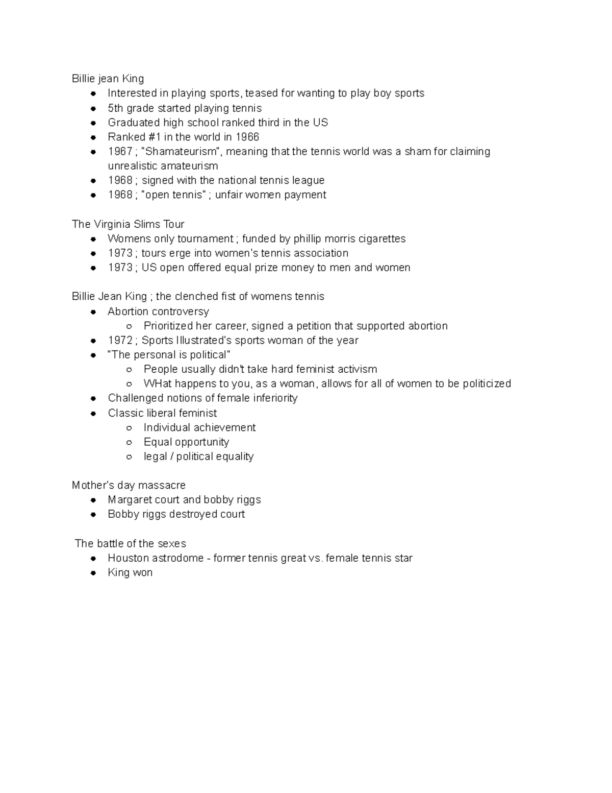 June 12, Game, Set, Match BIllie Jean King and the Womens Revolution in