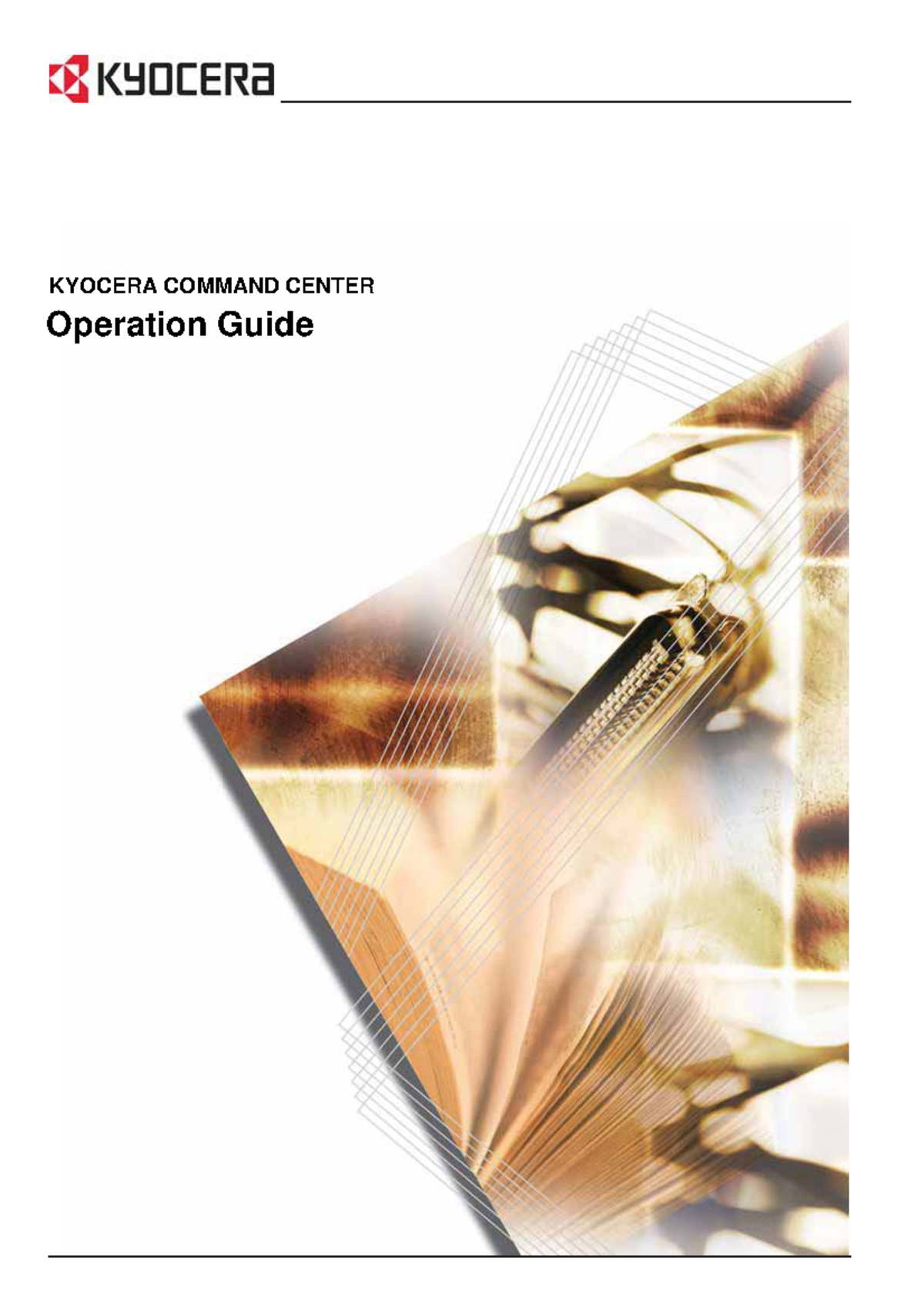 Command Center english Operation Guide KYOCERA COMMAND CENTER Legal
