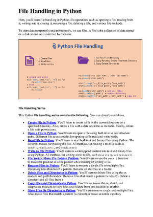 File Handling in Python final