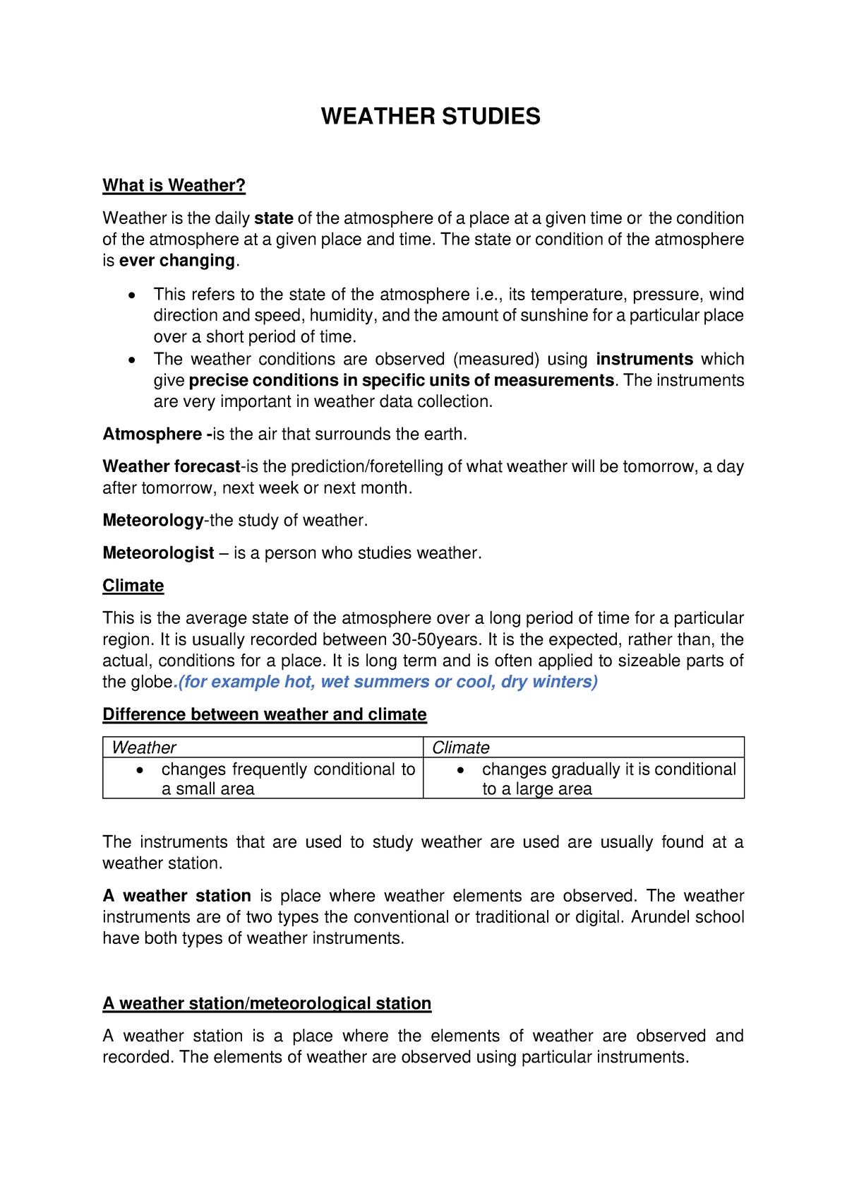 2-weather-part-1-notes-weather-studies-what-is-weather-weather-is