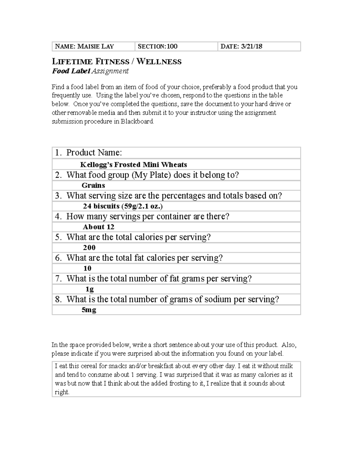 Types of food labels image