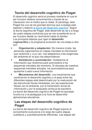 Apunte piaget San Resumen de los conceptos fundamentales de la