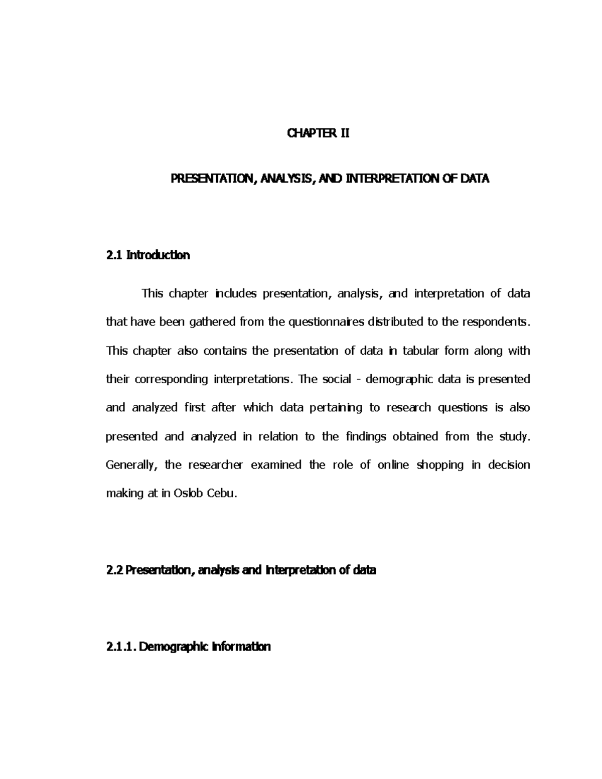 Sample Analysis And Interpretation Of Data In Item Analysis