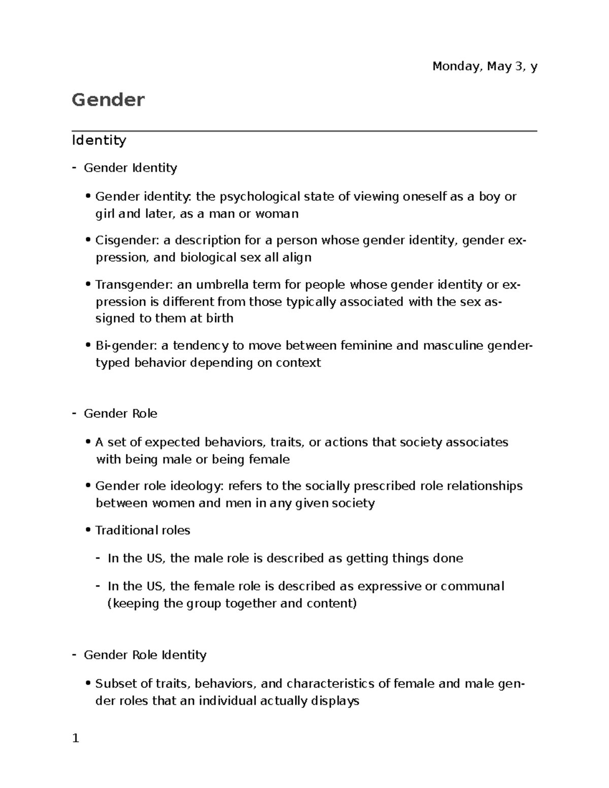 Gender - Studocu