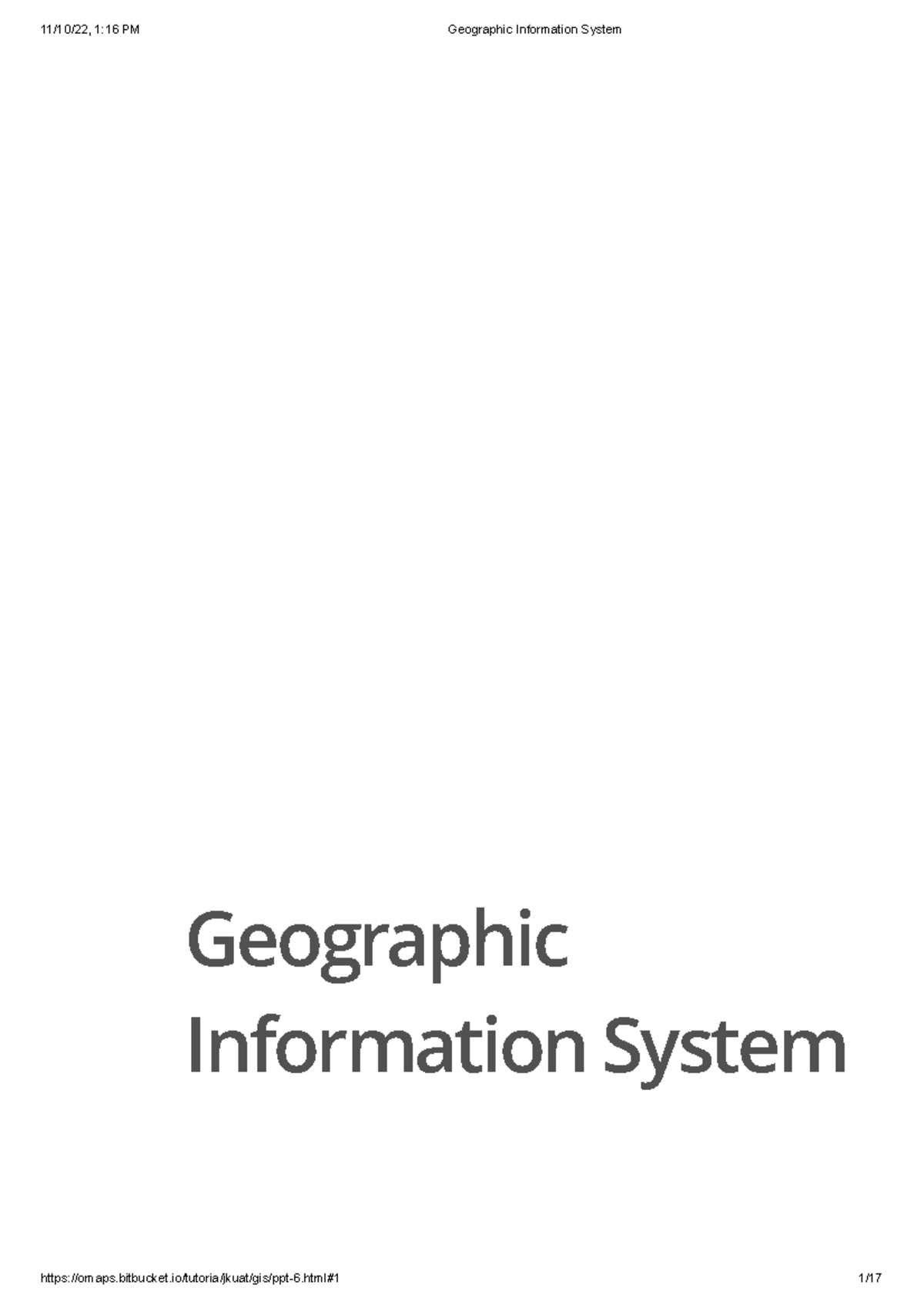 GIS LESS0N 6 - helps get along with classes - Geographic Information ...