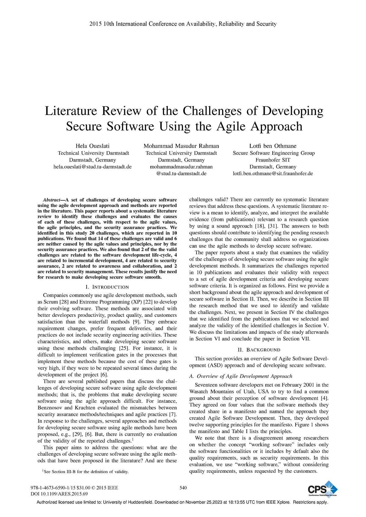 literature review of agile practices