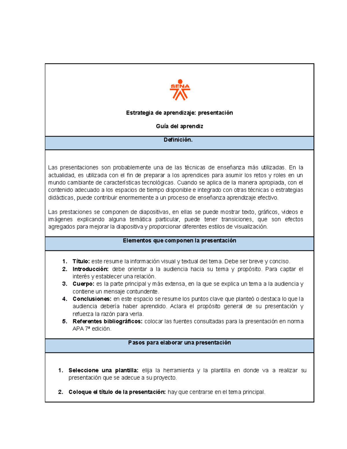 Anexo Presentacion - rrrg - Estrategia de aprendizaje: presentación ...