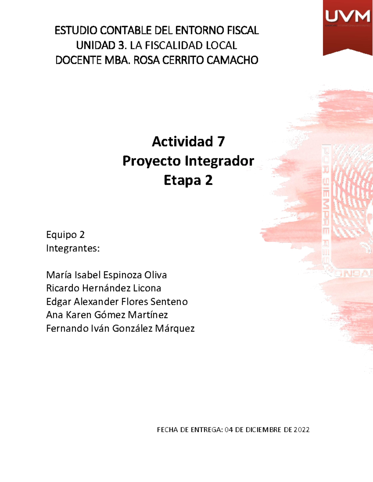 A7 EQ2 - ACTIVIDAD 7 EN QUIPO - Actividad 7 Proyecto Integrador Etapa 2 ...