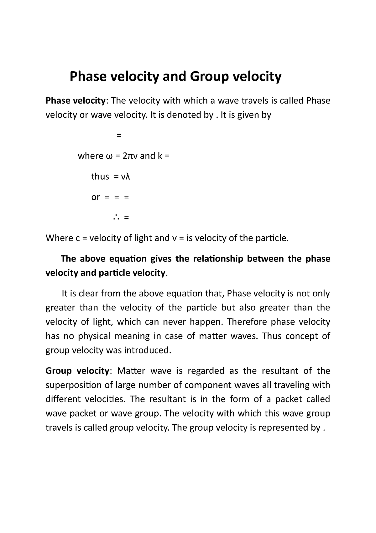 phase-velocity-and-group-velocity-expression-of-group-velocity-phase