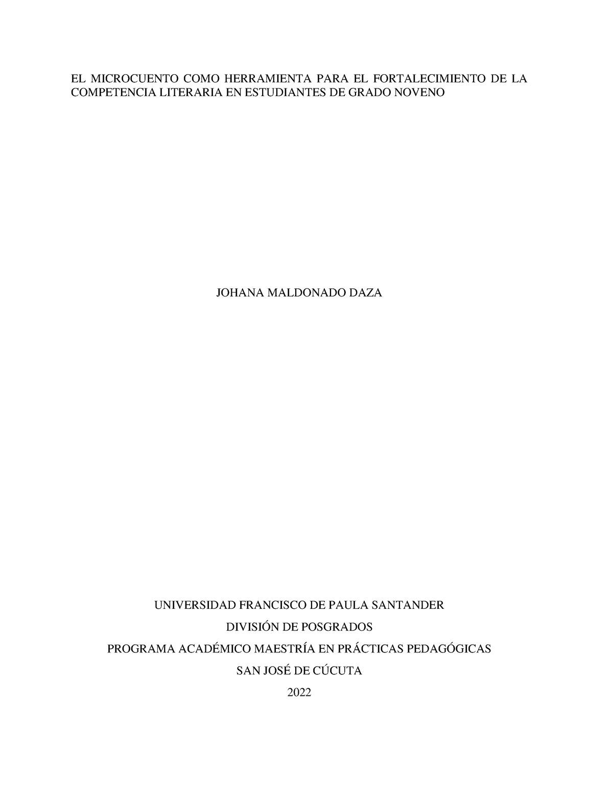 EL Microcuento COMO Herramienta PARA EL Fortalecimiento DE LA ...