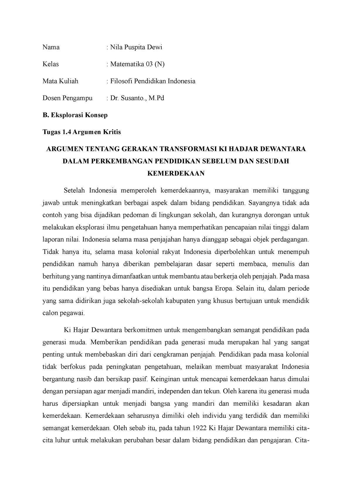 2. Eksplorasi Konsep Topik 1 Filosofi Pendidikan Indonesia NILA Puspita ...