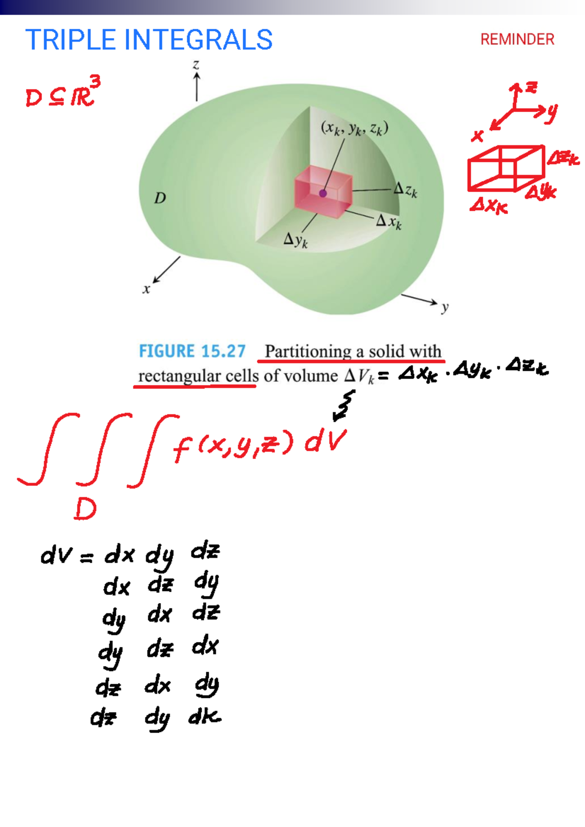 MAT 104 E Triple Integrals December 14, 2021 - Copyright © 2008 Pearson ...
