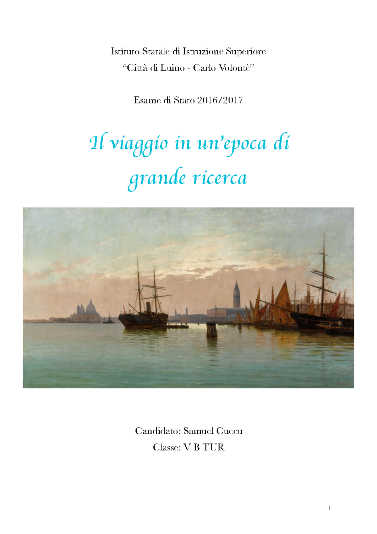 Tesina Voto 95100 Turismo Gestione Delle Operations 72460