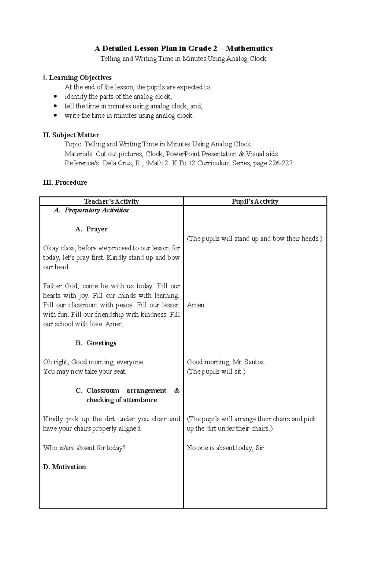 Detailed Lesson Plan Dlp In Math Iii Lea Detailed Lesson Plan Dlp My 8291