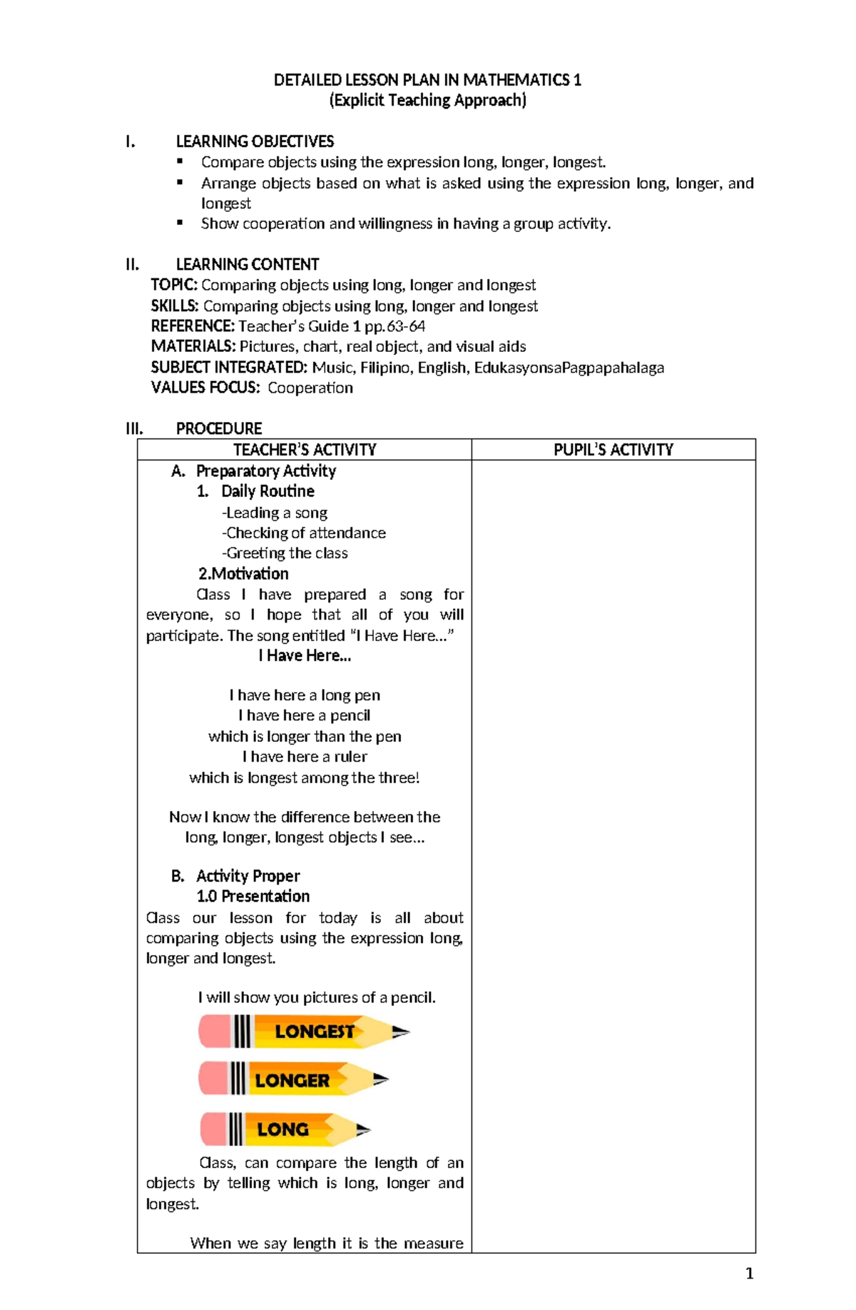 365183407 Lesson PLAN IN Mathematics 1 docx - DETAILED LESSON PLAN IN ...