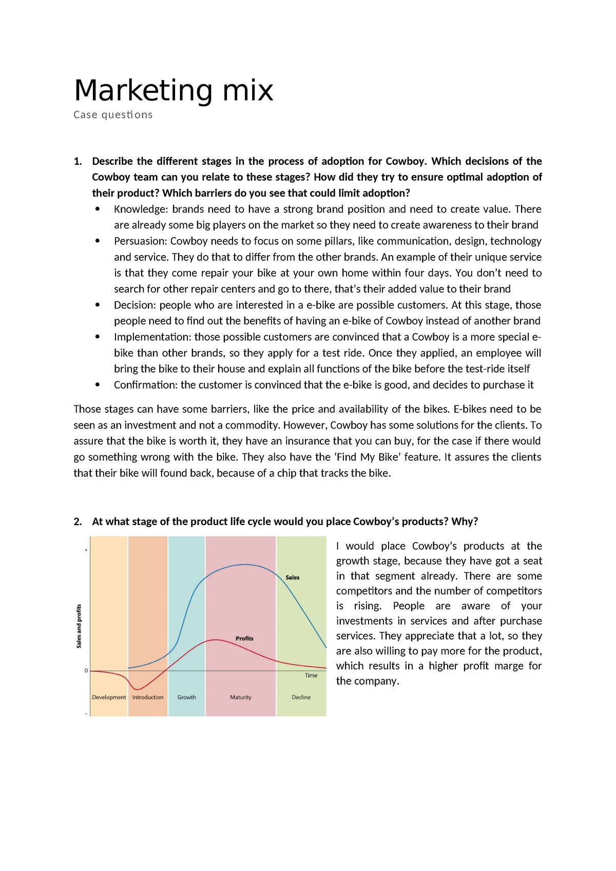 marketing mix case study pdf