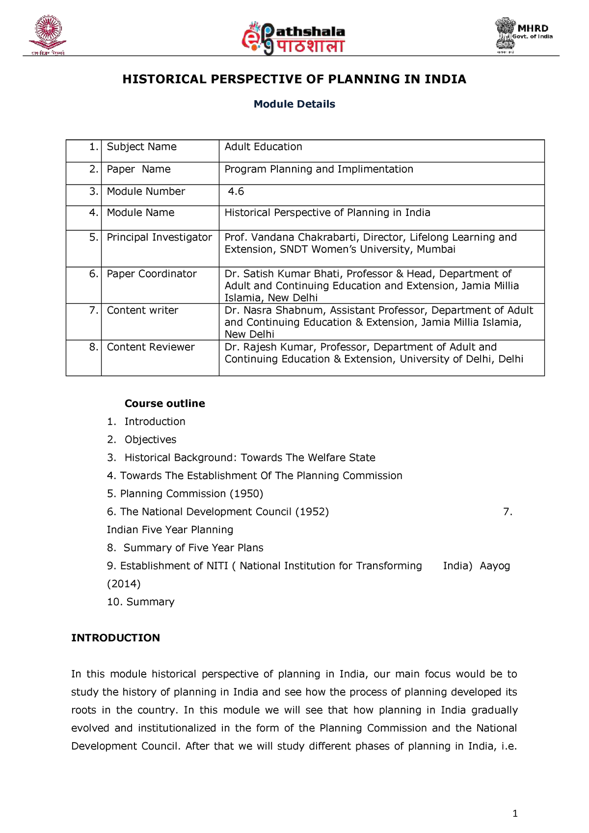 planning-in-india-basics-of-macro-economics-historical-perspective