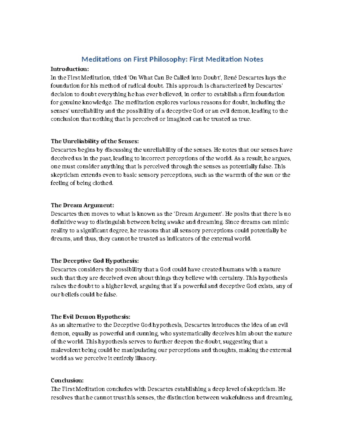 René Descartes visual data 3