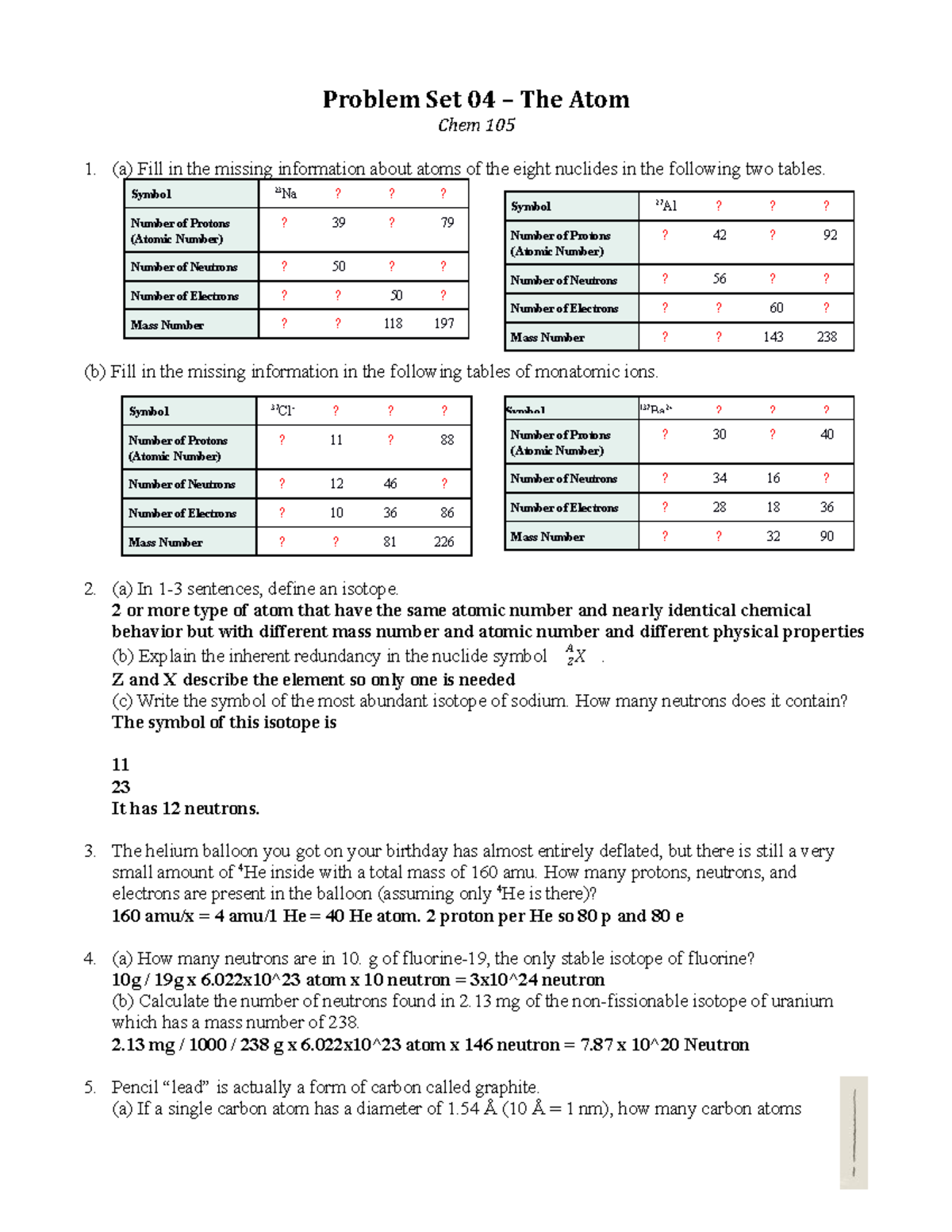 PS 04 2019 Su2021 - Same question but different sequence for some ...