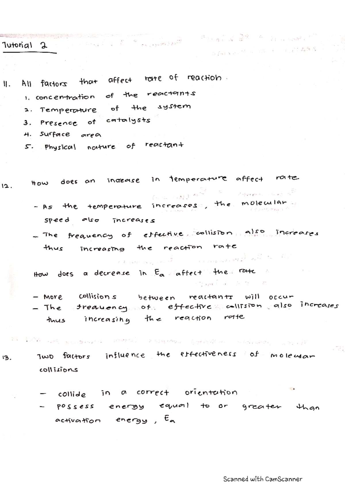 Tutorial 2 and tutorial 3 for foundation chemistry - Foundation ...