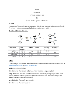 LAB 7,8,9 - Organic Chemistry 2 Lab 7 To 9 (combined Lab Report) - Name ...