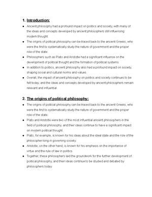 The role of logic and reasoning in ancient philosophy - 1. Introduction ...