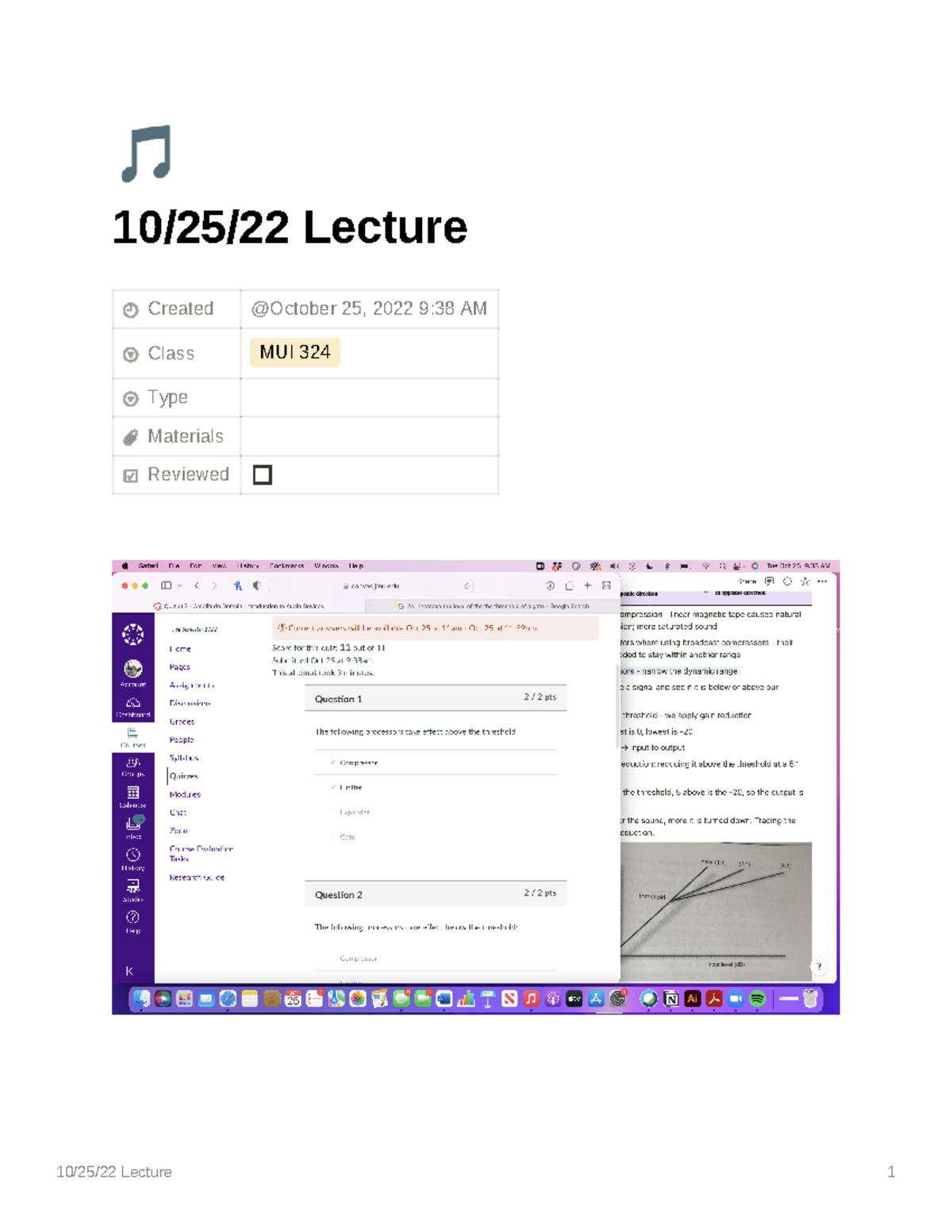 MUI Filter Notes - Lecture Created 25, 2022 9:38 AM Class MUI 324 Type ...