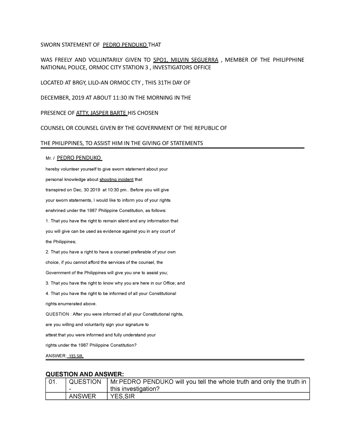 Sample-format-of-sworn-statement-question-and-answer-1 compress - SWORN ...