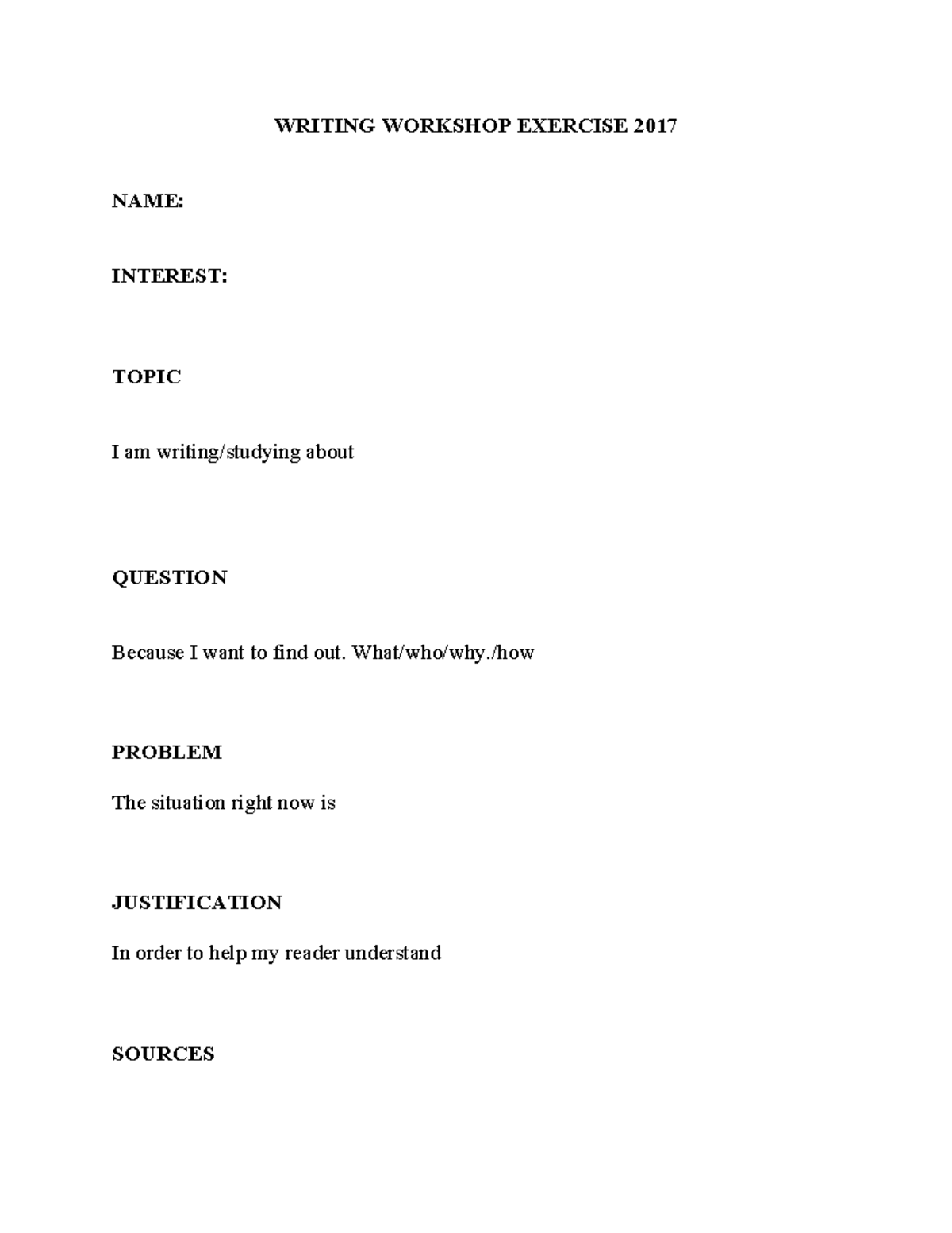Writing Workshop Exercise 2017 - legal reseaerch and writing - WRITING ...