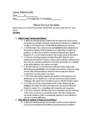 Rel200 Case Study 1 - Eternal Family Case Study Before Class Step 1 ...