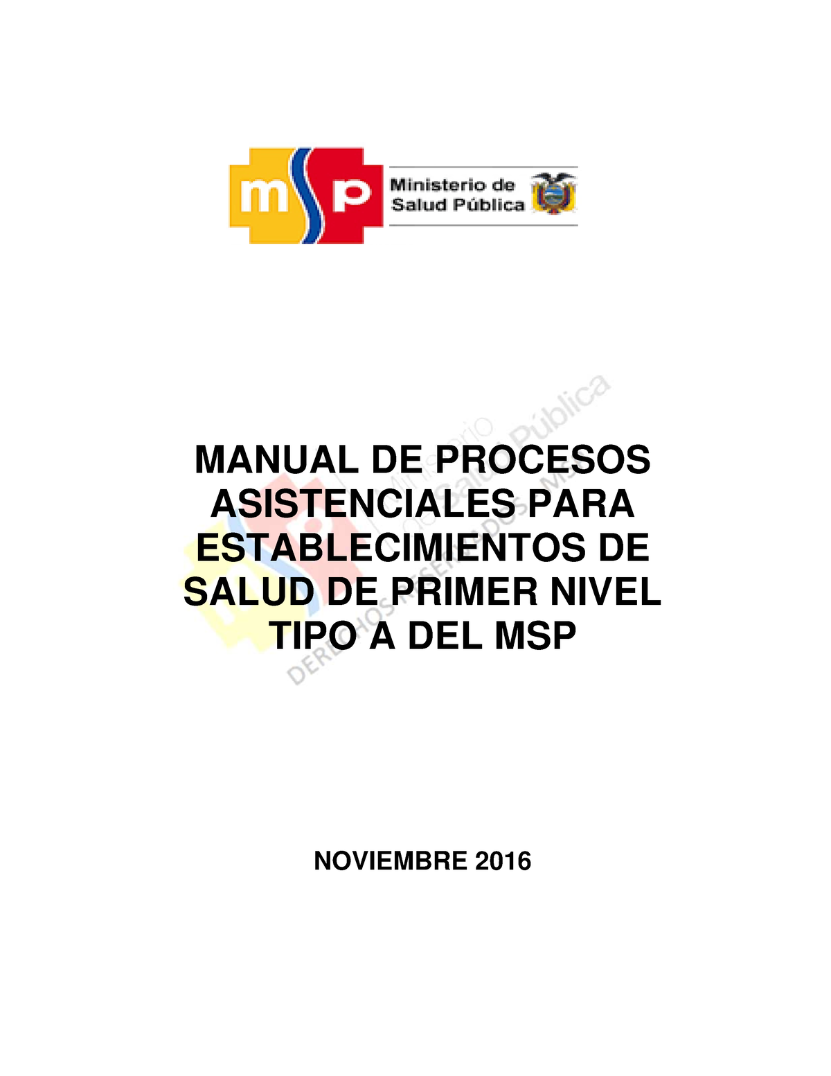 A 3.1 Manual D E Proc E Sos Para Establ E Cimi E Ntos Tipo A - MANUAL ...