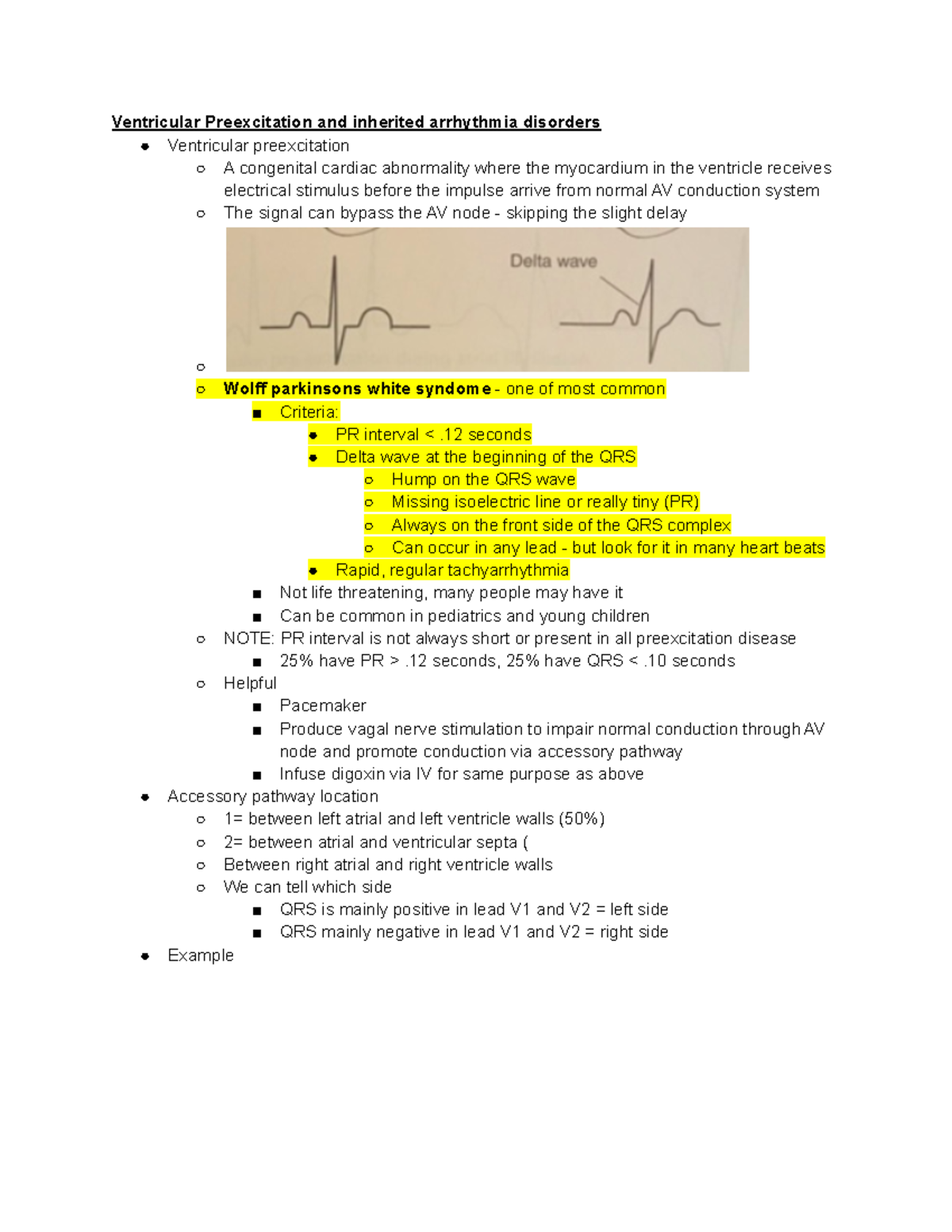 ecg-1-notes-for-exam-2-ventricular-preexcitation-and-inherited