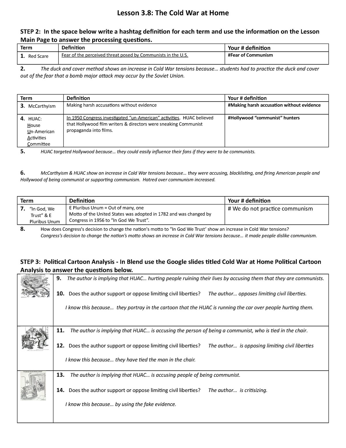 Copy of Lesson 3 8 Cold War at Home Lesson Worksheet 21 22 Lesson 3
