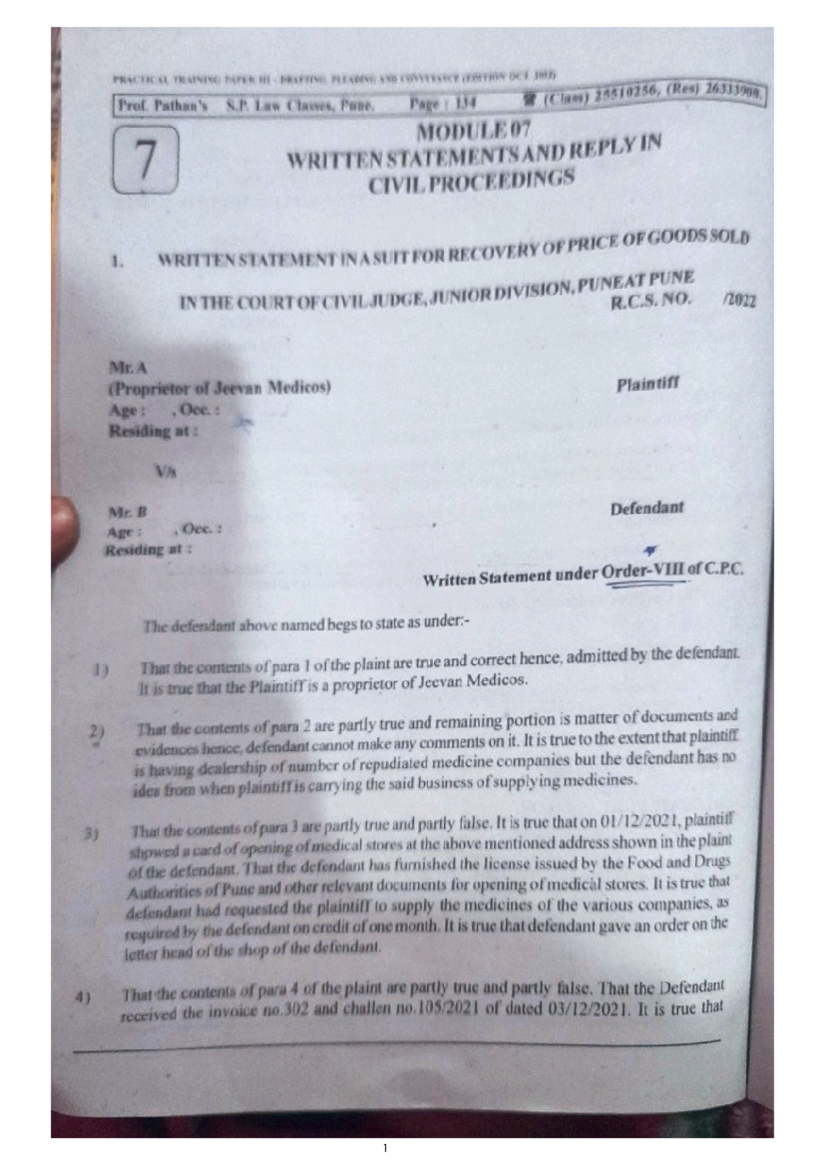 Module 7 dpc - Drafts - contract law - Studocu